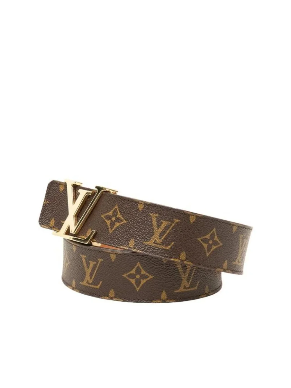 Louis Vuitton Monogram Ceinture Initial Belt 100 40 Brown Gold